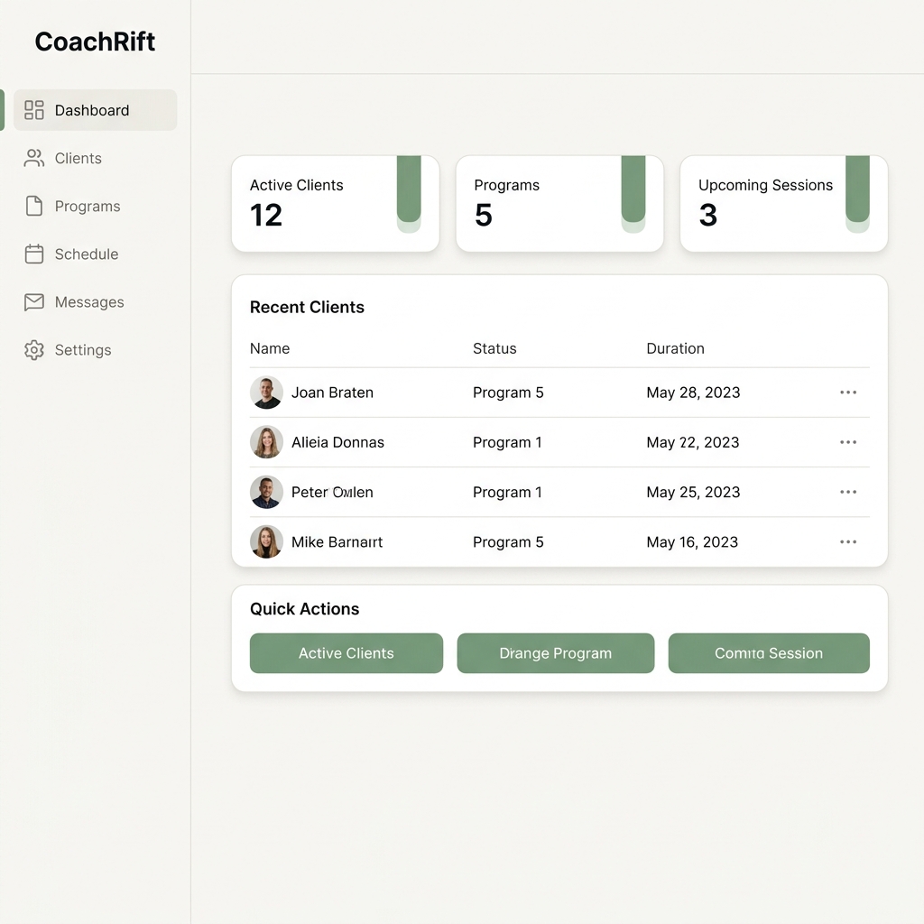 Clean & Minimal theme dashboard preview with light calming design